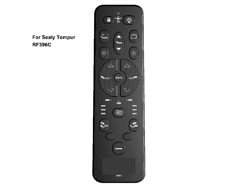 For Sealy Tempur RF396C bed remote